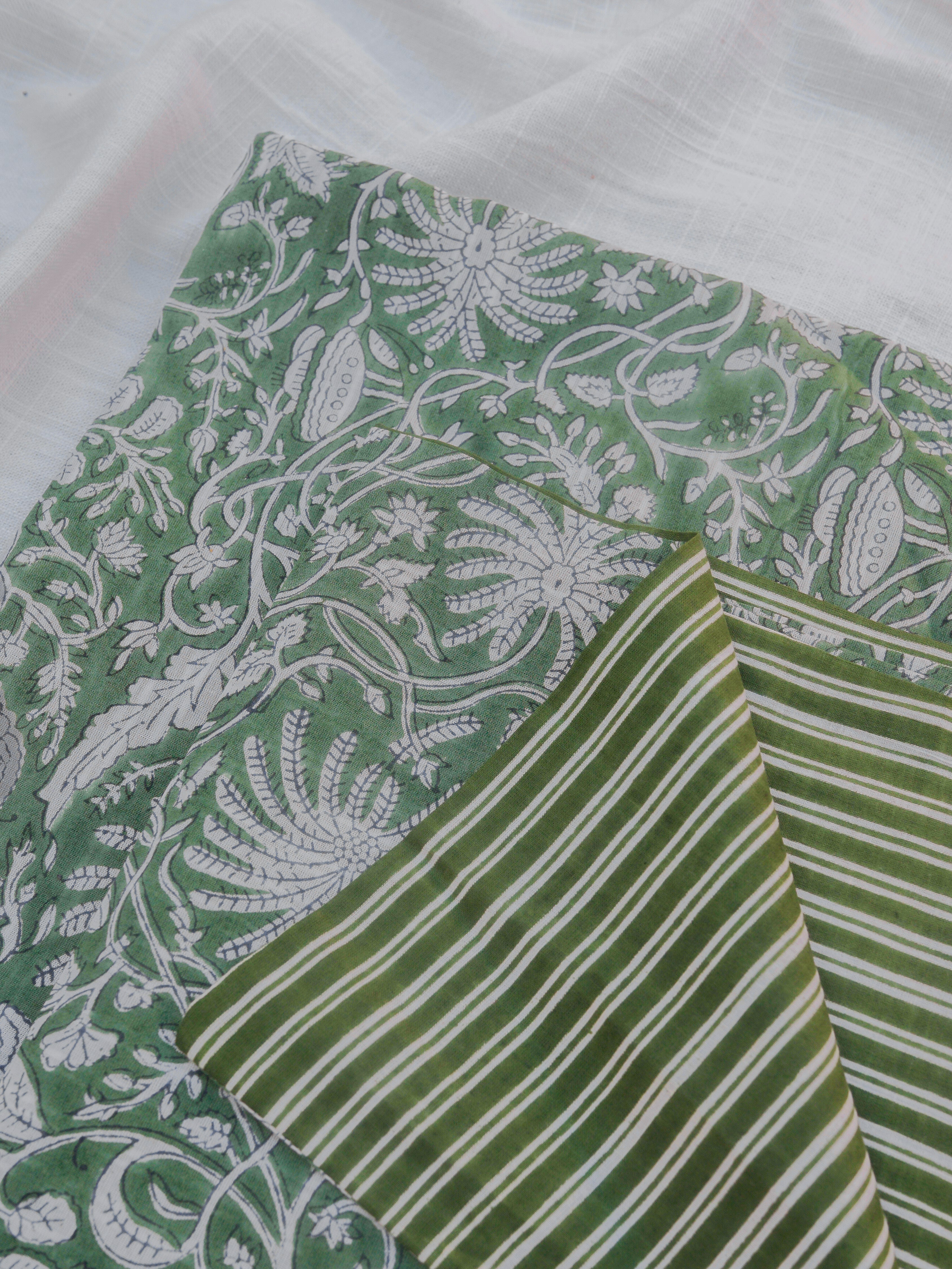 Green Cotton Scarf Handmade Cotton Scarves Cape Town Studio Duo