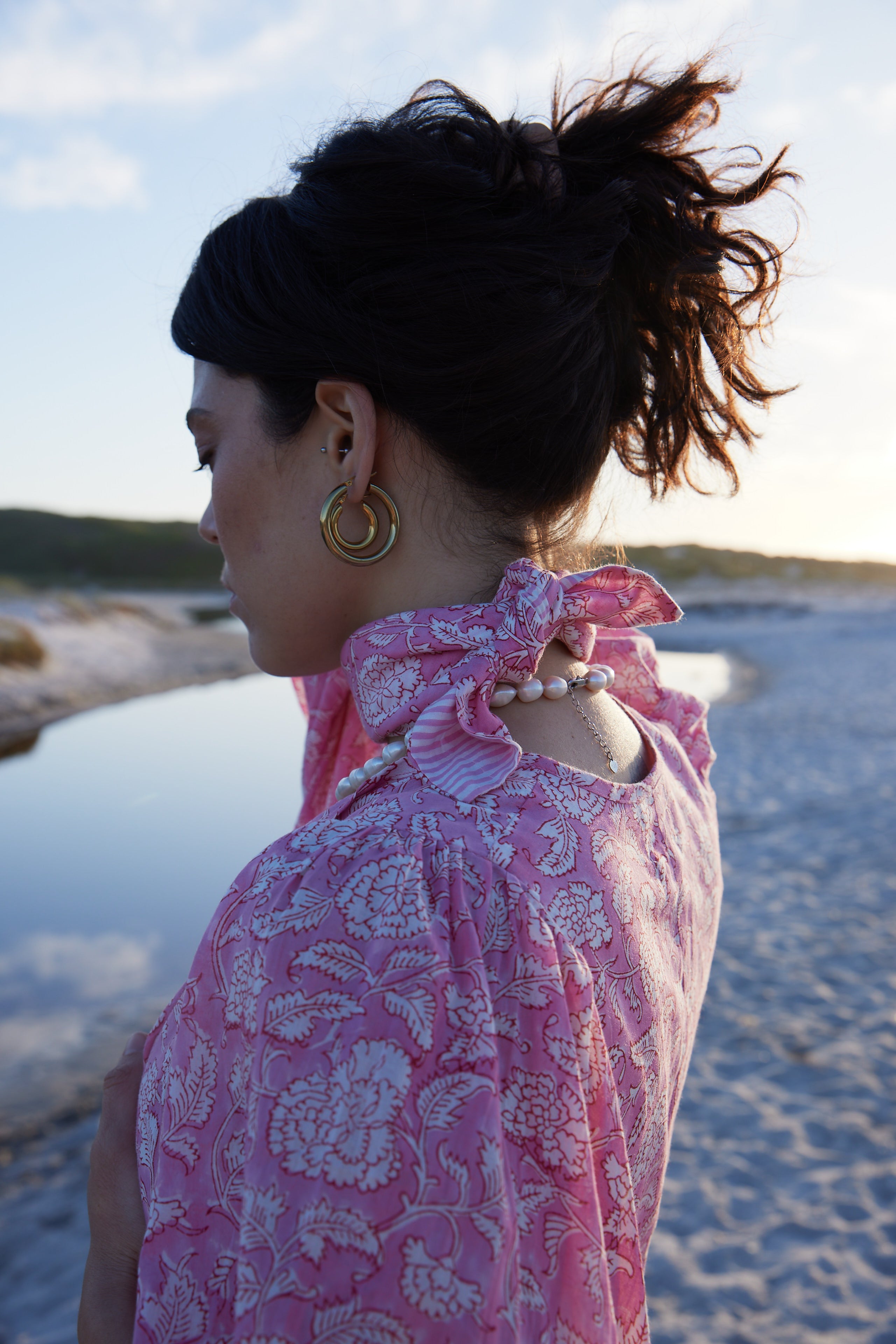 Pink Cotton Scarf Handmade Cotton Scarves Cape Town Studio Duo
